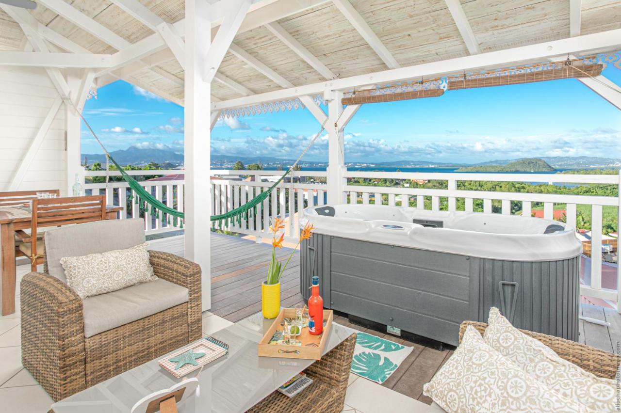 Bungalow Vanille Pacane - Vue Mer Avec Spa Prive Les Trois-Ilets Exterior photo